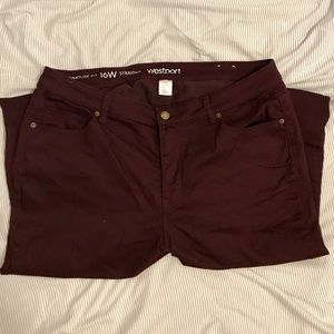 Westport Maroon Pants